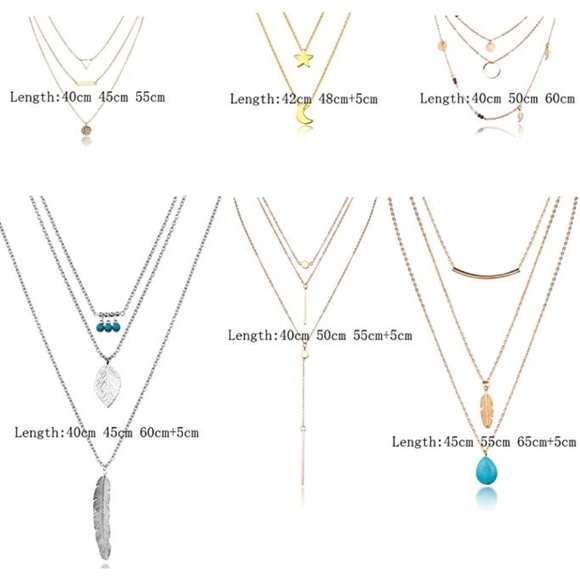 Layered Necklace Pendant Jewelry - Picture 2 of 3